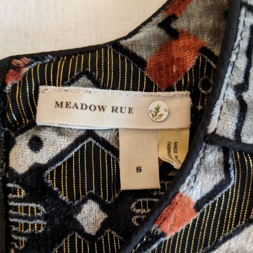 Anthro Meadow Rue Metallic Velvet Tank - Picture 8 of 11